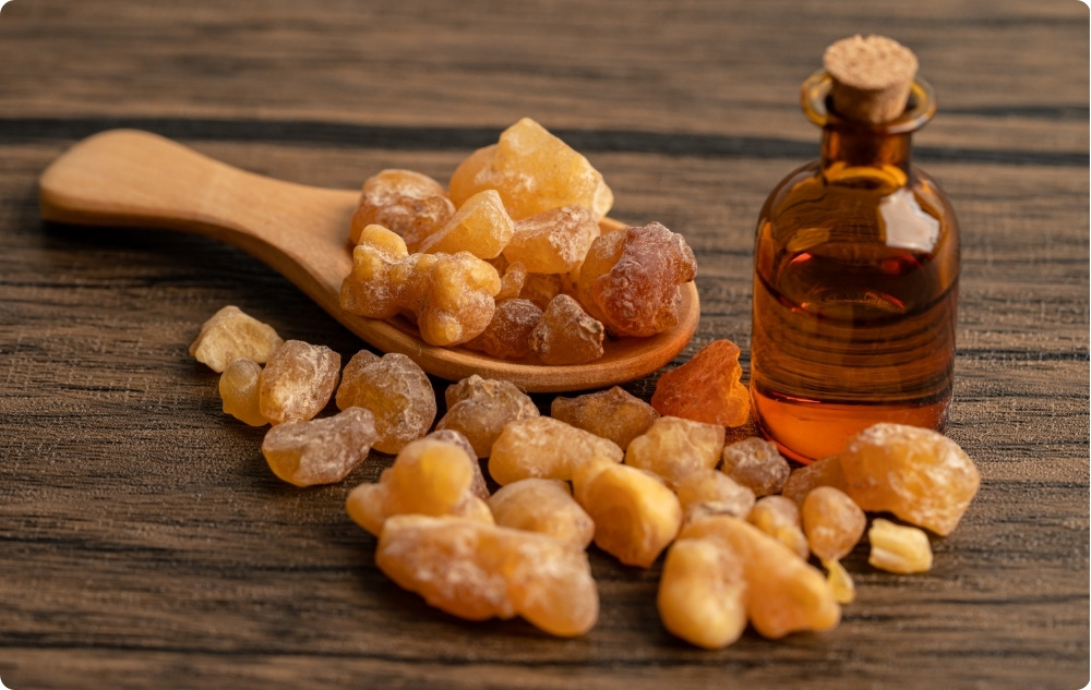 What does Incense Essential oil help with?