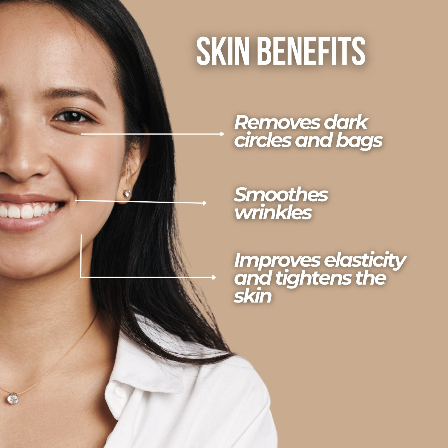 Natural eye cream for Dark circles and Wrinkles - 30ml